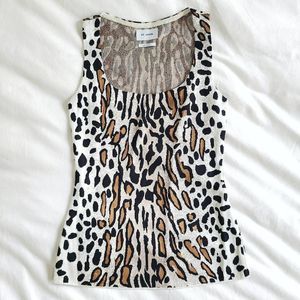 St. John Leopard Print Tank NWOT